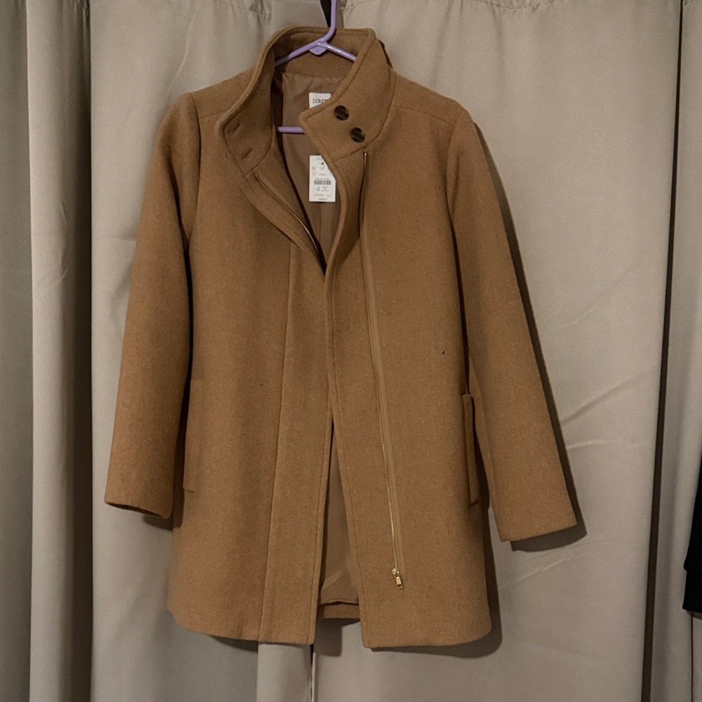 J. Crew Women's Camel Pea Coat